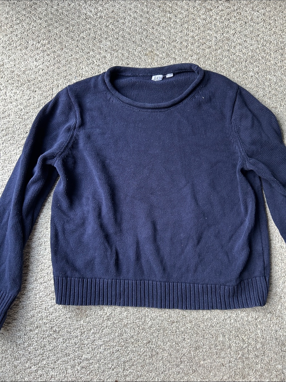 Classic Navy Crewneck Sweater - Women